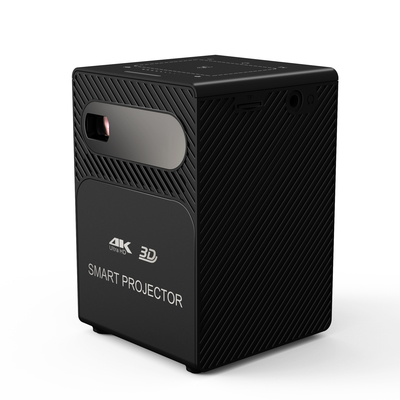 Flyin P18 Free Style Home TheaterDLP portátil inteligente Mini LED de bolso preto projetor personalizável sem fio