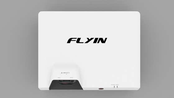 Flyin E7 4K Laser Short Throw Projector 3840x2160 3LCD 7500 ANSI Zoom Digital para Educação Empresarial ao Ar Livre US Plug