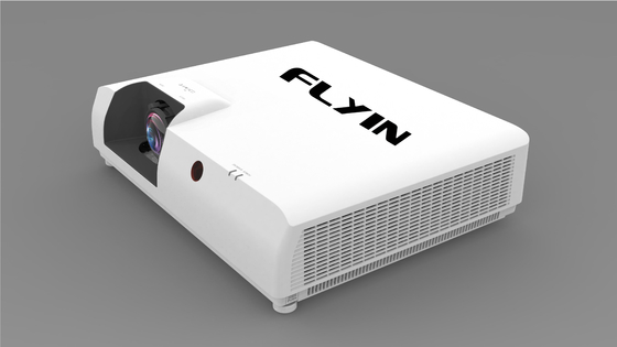 Flyin E7 4K Laser Short Throw Projector 3840x2160 3LCD 7500 ANSI Zoom Digital para Educação Empresarial ao Ar Livre US Plug
