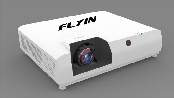 Flyin E7 4K Laser Short Throw Projector 3840x2160 3LCD 7500 ANSI Zoom Digital para Educação Empresarial ao Ar Livre US Plug