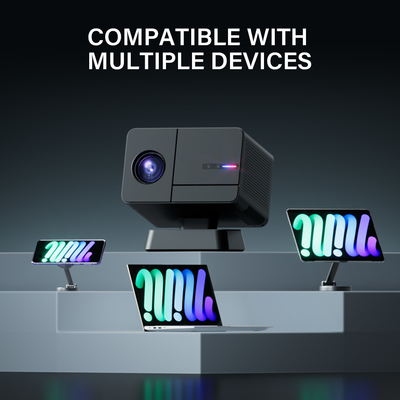 Projector de cinema doméstico Android 11 com relação de contraste de 1000 a 1 e duração da lâmpada de 30000 horas