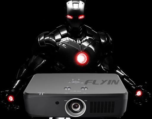 Educação ao ar livre FLYIN 7100Lumens 3LCD 4K LASER Projector com alta resolução de brilho e built-in Speaker