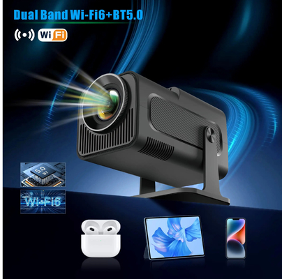 FLYIN HY320MINI 4K Ultra HD 3D Projetores portáteis de curta distância e equipamentos de apresentação para uso em casa e cinema