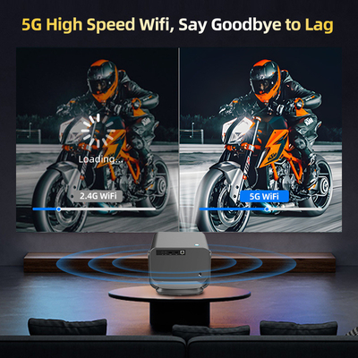 FLYIN P20 Pro 4K 350Lms 1080P Full HD Projector Lente de Foco Automático Lâmpada LCD Android 13 Airplay Uso de cinema doméstico portátil