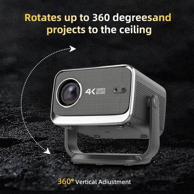 FLYIN P20 Pro 4K 350Lms 1080P Full HD Projector Lente de Foco Automático Lâmpada LCD Android 13 Airplay Uso de cinema doméstico portátil
