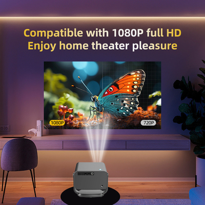 FLYIN P20 Pro 4K 350Lms 1080P Full HD Projector Lente de Foco Automático Lâmpada LCD Android 13 Airplay Uso de cinema doméstico portátil
