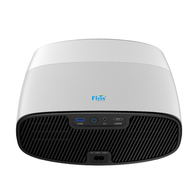 Flyin Q7 1080p Alta definição Home Entertainment Cinema Projector LCD Dual alto-falantes Bluetooth 100 polegadas tela Dual banda WIFI