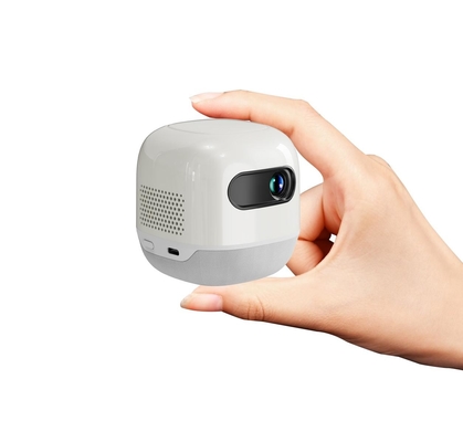 FLYIN M2 mini quadrado DLP projetor portátil com bateria embutida 4K projetor de acampamento ao ar livre