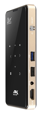 Flyin P09 4K HD Projector Portátil Android 9.0 16GB ROM Lâmpada LED para Casa e Educação
