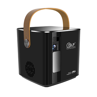 Flyin P12 1080P Max 4K Mini Projector 9000mAh Bateria Vídeo ao ar livre 400 ANSI Lumens Android 9 2GB/16GB DLP Link 3D Projector