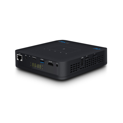 Flyin P15 1080P Full HD DLP Projector WIFI portátil Android 9 IOS Home Theater 4K Auto 3D Stereo Construído em bateria de 4 horas Foco manual