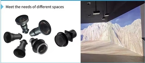 Flyin 7500 Lumens DLP Laser Projector Crie uma sala imersiva com resolução WUXGA, suporte 3D ativo 4K, chip 0.8 DMD, foco manual e mudança de lente