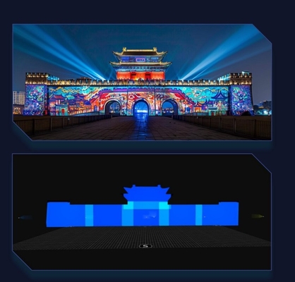 Equipamento de projeção de servidor convergente distribuído multifunção 4K Flyin 2025 para Edge Fusion Dome 3D Mapping Immersive Room