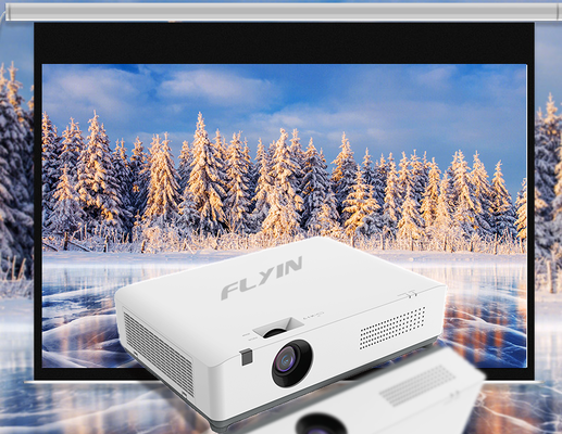 Flyin-C40W+ WXGA 4200 Lumens 3LCD Laser Projector Android Smart Conferência de Negócios Projector Educacional Sala de aula