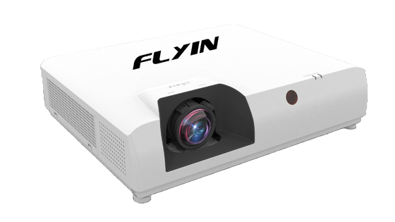 Flyin-E7U 7500 Lumens WUXGA 3LCD Laser Projector 1.6x Zoom 5000000: 1 Contraste 4K para educação de igrejas de grandes espaços