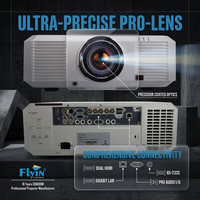 3LCD 10000 lumens Projector de mapeamento 3D ao ar livre EL-705U WUXGA 1920x1200 Projeção de grande espaço