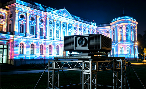 Projector DLP a laser com 13 000 lumens Brilho 4K Compatível para uso externo em grandes locais