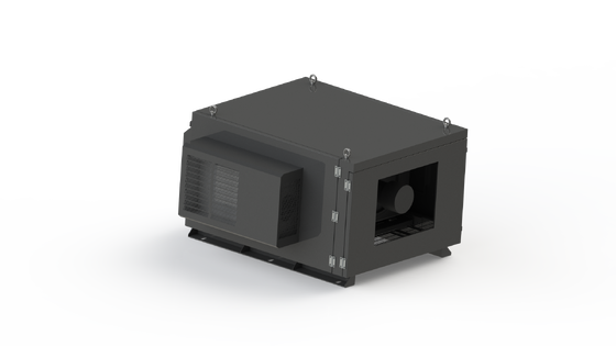 Gabinete para projetor externo IP55 Caixa protetora à prova d'água 5000-50000Lm Sistema duplo de controle de temperatura e umidade