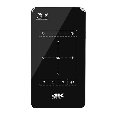 DLP completo Pico Pocket Projetor Smart Mobile Android de HD 4k 1080P