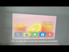 Lâmpadas de LED de LCD Flyin Projector Android Espeaker estéreo embutido US EURO