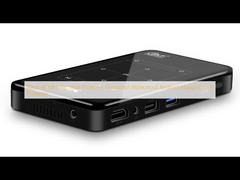 4K preto Mini Portable Projetor Dustproof Waterproof Android que traça o projetor do DLP