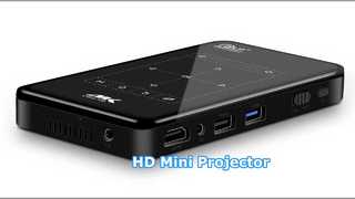 Mini Projetor HD 4K Espelhamento DLP Home Theater